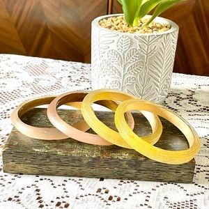 Vintage Lucite Bangle Bracelets